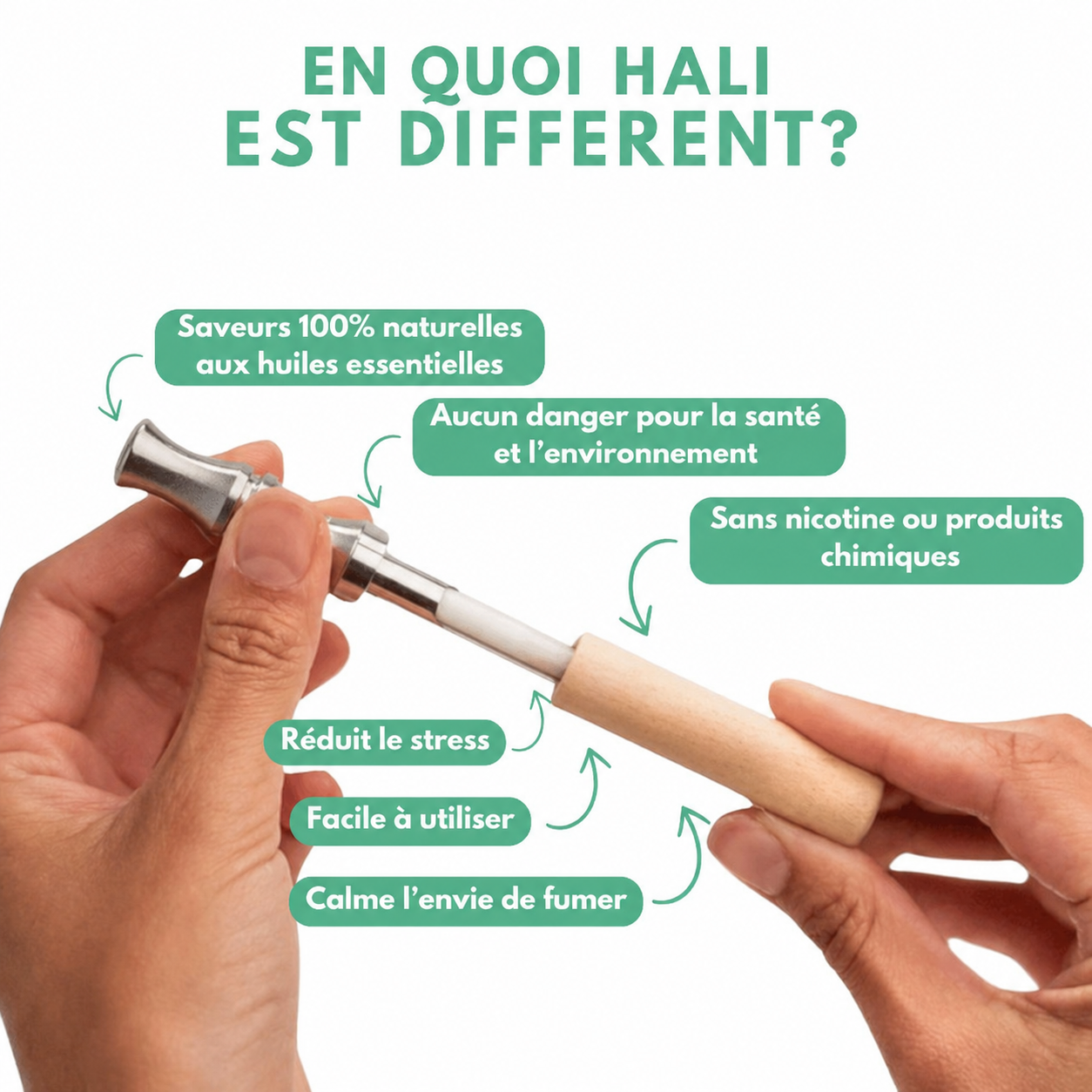 Hali™ - Inhalateur Naturel Anti-Tabac